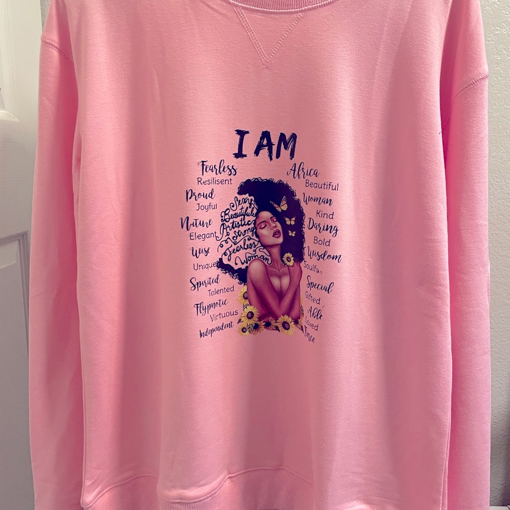 Pink custom sweatshirt